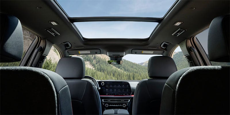 2026 Chevrolet Traverse interior with available moonroof