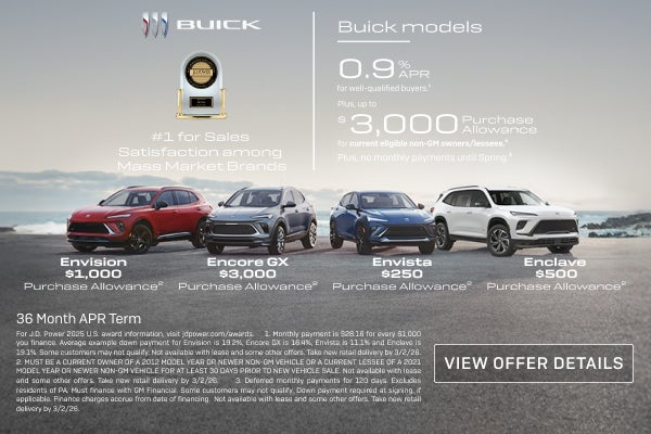 0.9% APR FOR 36 MONTHS 
FOR WELL-QUALIFIED BUYERS.1

Plus, up to $3,000 PURCHASE ALLOWANCE for cu...